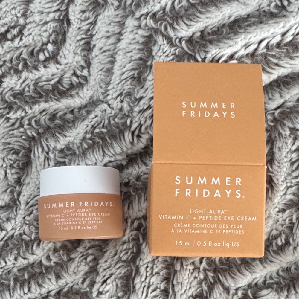 Summer Fridays Light Aura Vitamin C + Peptide Eye Cream -15 ml (BNIB)